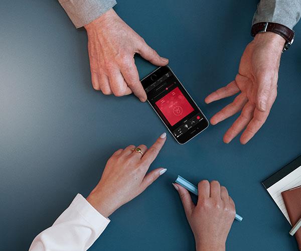 App rådgivning på bord